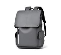 FANDARE Zaino Universale 15.6 Pollici Uomo Donna Grigio B | usb esterno zaino da viaggio impermeabile con porta auricolari tasche multiple oxford idrorepellente design minimalista