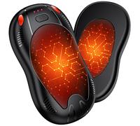 FANDLISS Nuovo 10000mAH Design Diviso Staccabile Scaldabagno Mano Reutilizzabile Portatile Riscaldatore a Mano Elettrico per Campeggio, Golf,Outdoor Inverno (nero)