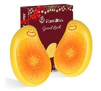 FANDLISS Scaldamani Elettrici 2 Pezzi con Batterie da 8000 mAh, Scaldamani Ricaricabile Tramite USB Tre Regolazioni Della Temperatura, Adatto Come Regalo di Natale Invernale All'aperto,Giallo