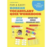 Fandom Media Fun and Easy Korean Vocabulary Quiz Workbook (Tascabile)