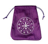 fanelod Borsa per tarocchi, realizzata a mano, in velluto, resistente all'usura, con coulisse, borsa per la casa per rune, carte Oracle, mazzo di tarocchi standard