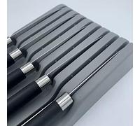 fanelod Organizer per cassetti per coltelli, 29,2 18 5,3 cm Coltelli da Cucina salvaspazio, Scatola Porta coltelli, portacoltelli da cassetto Lavabile, Scatola per coltelli espandibile per Cucina