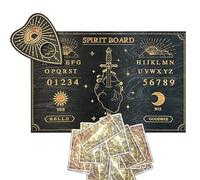 fanelod Tavola spiritica Ouija,Planchette metafisiche in Legno Tavole Decorative con Lettere Numeri | Tavola a Pendolo per Forniture di Streghe, Decorazioni spirituali per la casa