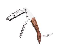Fanery Sue Cavatappi da Sommelier Inciso e Personalizzato - Apri bottiglie da vino Professionale 3 in 1 in Acciaio Inox con Tagliafogli e Apri birra