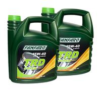 FANFARO 2x 5 Litri Olio Motore Olio Trd Super Fatt 15W-40 Api CI-4