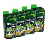 FANFARO 4x 1 Litri Olio Motore Pdx 5W-40 Api Sn VW MB BMW Opel GM Ford