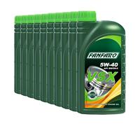 FANFARO 5W-40 VSX Olio Motore, MB 229.5, VW 502 00/505 00, 10x1 Litro