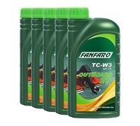 FANFARO Fuoribordo 2T Olio 2 Tempi, API TD, NMMA TC-W3, 5x1 Litro