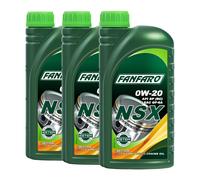 FANFARO Nsx SAE 0W-20 Olio Motore GM dexos1 Gen2,3x1 Litro