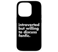 Fanfiction Fan Fiction Divertente Carino Scrittore Storia Fandom Amore Custodia per iPhone 14 Pro