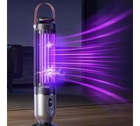 FanFuGuo® Lampada Antizanzare Mosche Elettrica Ricaricabile,Zanzariera ElettricaTrappola Zanzare,Luce UV e luce notturna 2-in-1 con Sensore Crepuscolar,Trappola per Moscerini,Zanzare,Mosche (Buio)