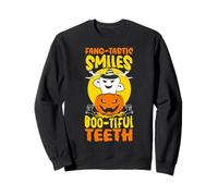 Fang-Tastic Sorrisi Boo-Tiful Denti Dentale Halloween Felpa
