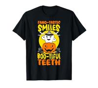 Fang-Tastic Sorrisi Boo-Tiful Denti Dentale Halloween Maglietta