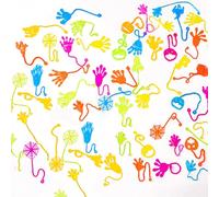 FangBoJie Klatshhand, 20 pezzi colorati a mano di Glibberhand Glibber, giocattolo appiccicoso colorato, pensierino Give aways, adatto per il compleanno dei bambini, Halloween