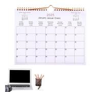Fangfhai Calendario da parete 2025 | Calendario familiare mensile multilingue da parete - Planner mensile 2025 adatto alle famiglie, calendario di 12 mesi per Natale, riunioni, piani