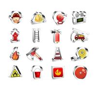 Fangfhai Set di 16 formine per biscotti, in acciaio inox, per cioccolatini, creativi, pompieri, per casa, scuola, negozio, cucina professionale