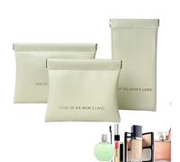 Fangfhai Trousse organizer per cosmetici, con chiusura automatica, multifunzione, organizer portatile per accessori cosmetici per rossetti, trucchi, occhiali, bianco, Fare riferimento alla descrizione