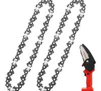 FANGHUIER Mini catene di ricambio per motosega, 2 pezzi, 15,2 cm, 10,2 cm, 20,3 cm, per giardinaggio e potatura (confezione da 2 pezzi da 10,2 cm, 28 DL)