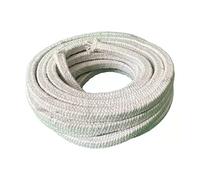 FANGHUOTC Guarnizione di Corda in Fibra Ceramica, Quadrata Intrecciata, Guarnizione Ad Alta Temperatura per Stufa Caldaia Forno Forno Porta Guarnizione Guarnizione Lunghezza 5M,Diameter 25 mm