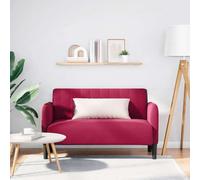 Fangmaliuyun Divano in velluto a due posti, 124 x 68 x 74 cm, con gambe in plastica e nucleo a piume, comodo per soggiorno, camera dei ragazzi, piccoli spazi