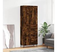 Fangmaliuyun Highboard - Set di affumicatura 69,5 x 34 x 180 cm, con 2 moduli, materiale in legno e metallo, design moderno, spazio e stabilità, corridoio, soggiorno, sala da pranzo