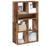 Fangmaliuyun Libreria in legno antico, 66 x 31 x 112 cm, in legno massiccio, design moderno, robusta e piattaforma, compatibile per livingroom, corridoio, camera da letto