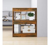 Fangmaliuyun Libreria per affumicatura, 60 x 30 x 72 cm, moderna mensola sottile come divisorio, robusto materiale in legno con design classico per soggiorno, corridoio, bedroom e ufficio