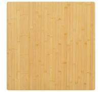 Fangmaliuyun Piano d'appoggio 80 x 80 cm, piano in bambù massiccio 1,5 cm, resistente laccato, bordi arrotondati, design moderno, per tavolo da pranzo, tavolino da caffè, scrivania, cucina, balcone