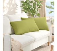 Fangmaliuyun Set di 2 cuscini da seduta, colore verde chiaro, 80 x 40 cm, in morbido tessuto con cerniera rimovibile, per Living Room Bedroom Office