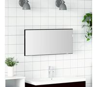 Fangmaliuyun Specchio da bagno a LED in rovere nero, 80 x 37 cm, con illuminazione personalizzabile, design moderno, robusto e durevole, per la casa e gli ospiti
