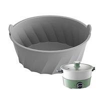 fango, divisore inserimento cottura lenta, rivestimenti in silicone per pentole cottura lenta ovale 6-8 quarti, inserto divisore fornello lento Delr