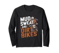 Fango Sudore e Dirt Bikes Dirt Bike Equitazione Maglia a Manica