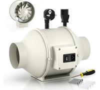 FanGoFast Ventola Aspirazione 100mm, Professionale Aspiratore da Bagno,