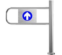 FANGQMM Cancello a Battente Automatico di Accesso, cancello di Sicurezza per Ingresso supermercato, Porta a 1 Via per Negozi/Cortile/Magazzino, Molle del cancello a Chiusura Automatica,Right-70x97cm