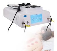 FANGQMM Dispositivo Tecar cap RES 448 KHz, Terapia Fisica, Gestione Dolore, Dispositivo diatermia a trasferimento energia RF monopolare RES CET, con sonde, impugnature e Piastra negativa