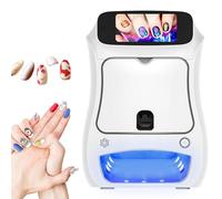 FANGQMM Stampante 3D Intelligente per Unghie, Macchina Intelligente per Nail Art, Stampante Automatica per Unghie 3D con Supporto Touch Screen WiFi/Fai Te per Salone per Unghie Domestico Machine