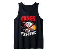 Fangs And Flashlights Vampires Ghost Hunting Halloween Canotta