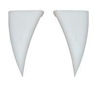 Fangs Di Carroween - Arredamento Dei Denti Vampiri 3D | Ornamento Automobilistico Del Diavolo Horns | Set Di Decorazioni Per Paraurti Impermeabili | Kit Di Styling Di Veicoli Spettrali Con Effetto