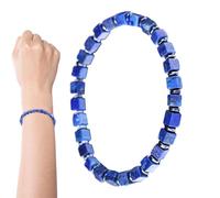 Fangssiy Bracciali Con Perline Per Uomo - Estetica Vintage E Stile Retrò | E Gioielli In Pietra Di Lapislazzuli - Per Donne Compleanno Vacanza Appuntamenti E Attività All'Aperto