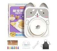 Fangssiy Tornio per Ceramica USB 5V DC | Tornio a Forma di Animale - Attrezzo Artistico Elettrico per Modellare Formare Intagliare e Dipingere l'Argilla