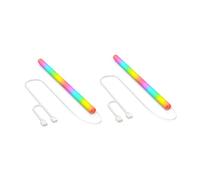Fangxuee 2 PCS Copertura in Silicone ARGB per Radiatori di Raffreddamento Ad Acqua 5V 3PIN Tubo Luminoso Morbido Gilet Computer Decorazione ARGB