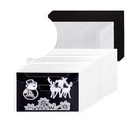 Fangxuee 20 Pezzi di e Carta Magnetica, Master di Archiviazione per Timbri e Fustelle, Nero e in PVC e Gomma, Perfetto per Gli Appassionati di Bricolage.