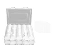 Fangxuee 240 Pezzi 30mm Capsule per Monete Porta Monete per Collezionisti, con Guarnizione In Schiuma 5 Misure (17/20/25/27/30mm) per Monete