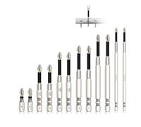 Fangxuee 25 50 65 70 90 90 mm Bit per Trapano Impostato Bit di Trapano da Cacciavite-Magnetico A 12 Pezzi Set per Driver Elettrici e Impact,