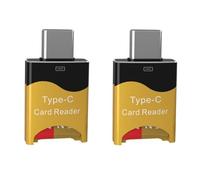 Fangxuee 2pcs Tipo C A Micro-SD TF Scheda Adattatore Lettore 2PCS Tipo C A Adattatore per Schede TF Micro-SD OTG Smart Memory Card Reader USB3.0 Adattatore con unità Flash per Smartphone