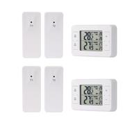 Fangxuee 2Set Termometro Elettronico per Frigorifero Domestico A Fredda con Trasmissione Wireless One Tow Two con Allarme