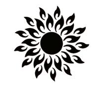 Fangxuee 5 Set di Fai da Te da Parete per Mobile TV, Decorazioni Artistiche per Soffitti, Decorazioni Rimovibili A Forma di Specchio, Nero