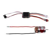 Fangxuee 540 Motore Brushed ESC Impermeabile 320A Controllo della velocità Combinato Set per 1/10 RC Auto Crawler per Axial SCX10 17T