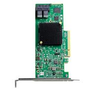 Fangxuee 8-Port SATA+SAS LSI Broadcom SAS 9300-8i Card, Interfaccia PCI-Express 3.0 A Basso Profilo per Storage Ad Alta velocità.