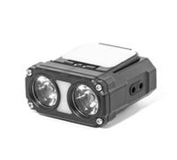 Fangxuee A Doppio Raggio con Clip per, Mini Lampada Frontale A LED con Sensore, Lampada Frontale da Ad Angolo Regolabile Ricaricabile Tramite USB